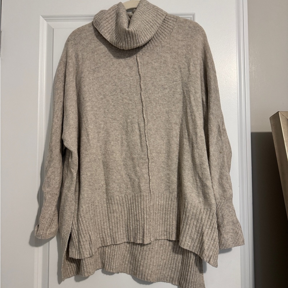 Cozy Beige Turtleneck Sweater